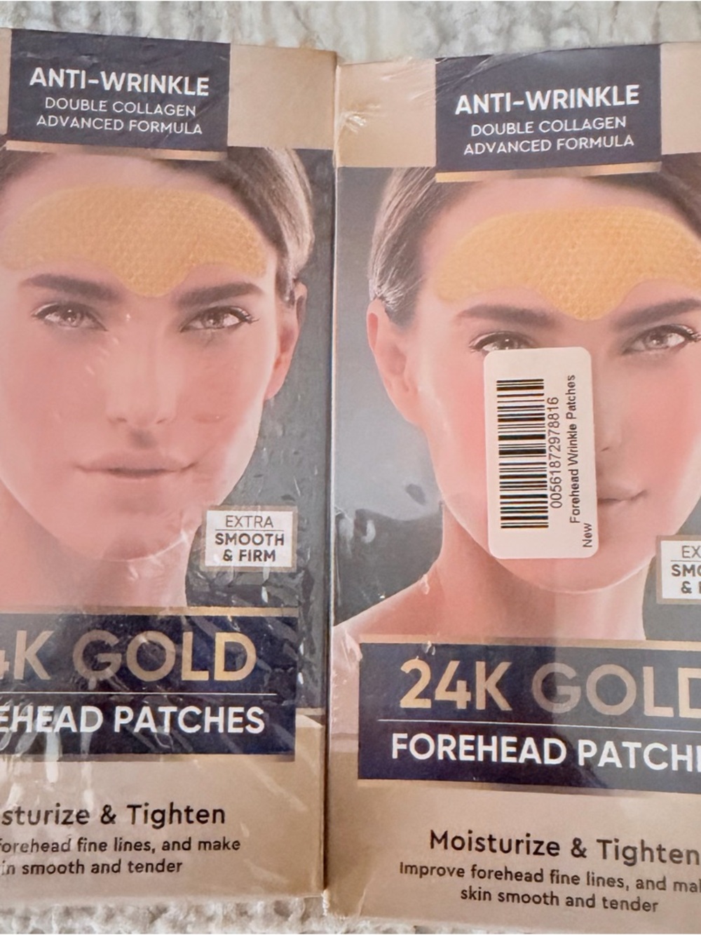 24K Gold Forehead Patches Moisturizer - Gold